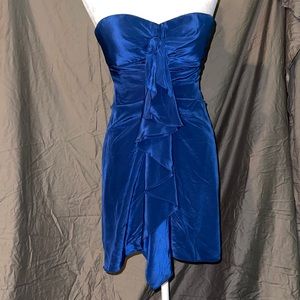 BCBGMaxAzria Silk Strapless Dress